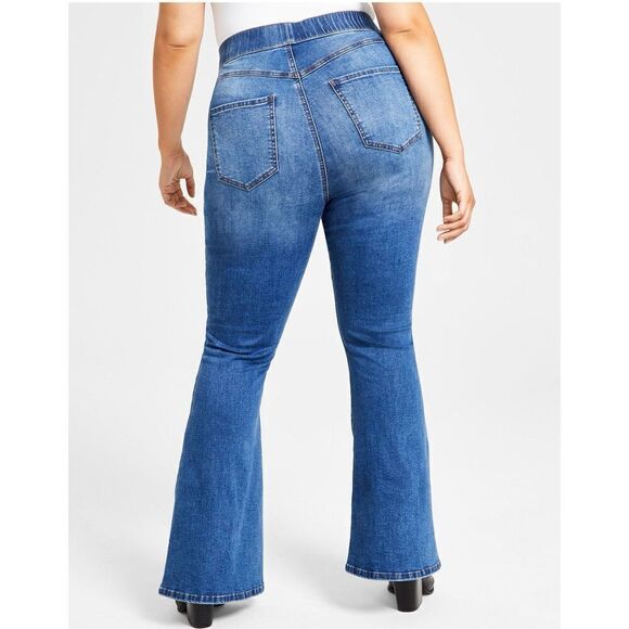 NWT Re generation by Celebrity Pink 3X Poppy Stretch Curvy Pull-On Flare Jeans - Picture 7 of 12